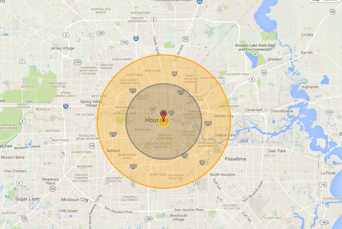 The Nukemap An Interactive Map With Nuclear Weapons Effects Data 