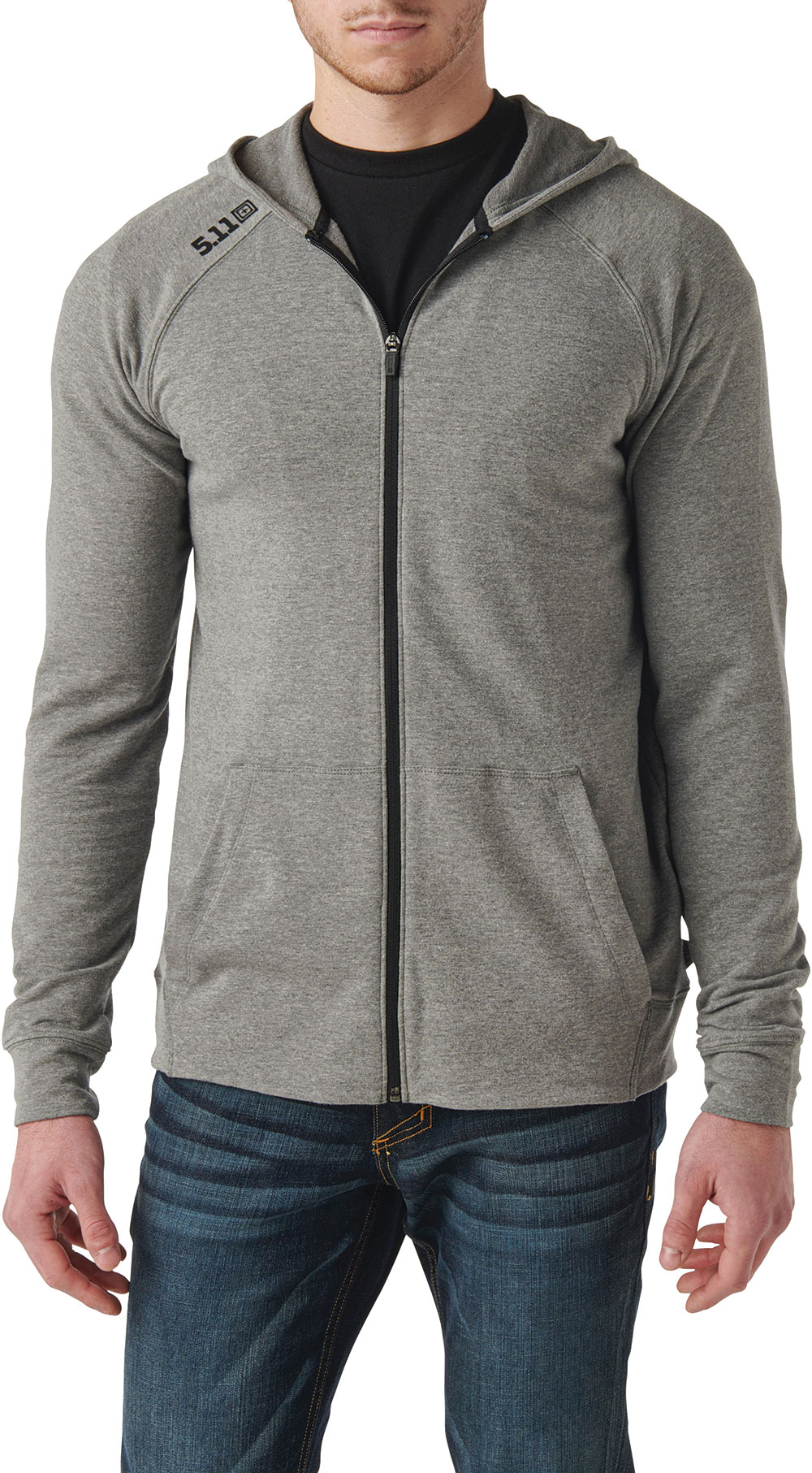 Zine Zippin Grey Zip Hoodie