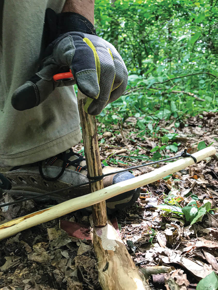 Wear a glove on his spindle hand when using the bow drill