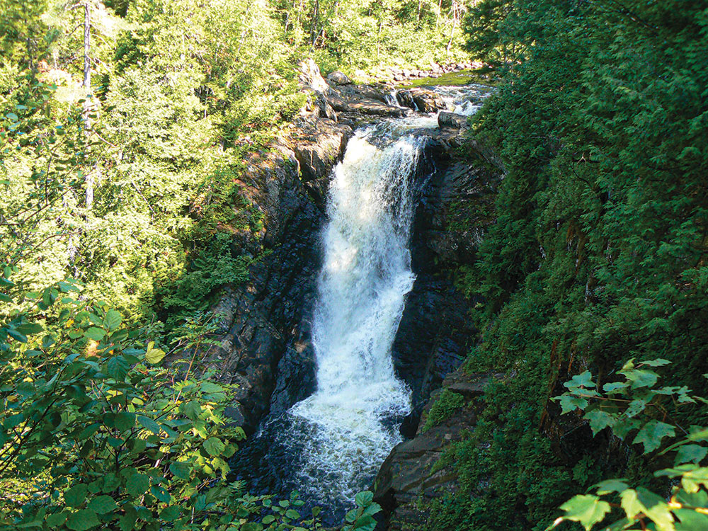 Moxie Falls in Maine