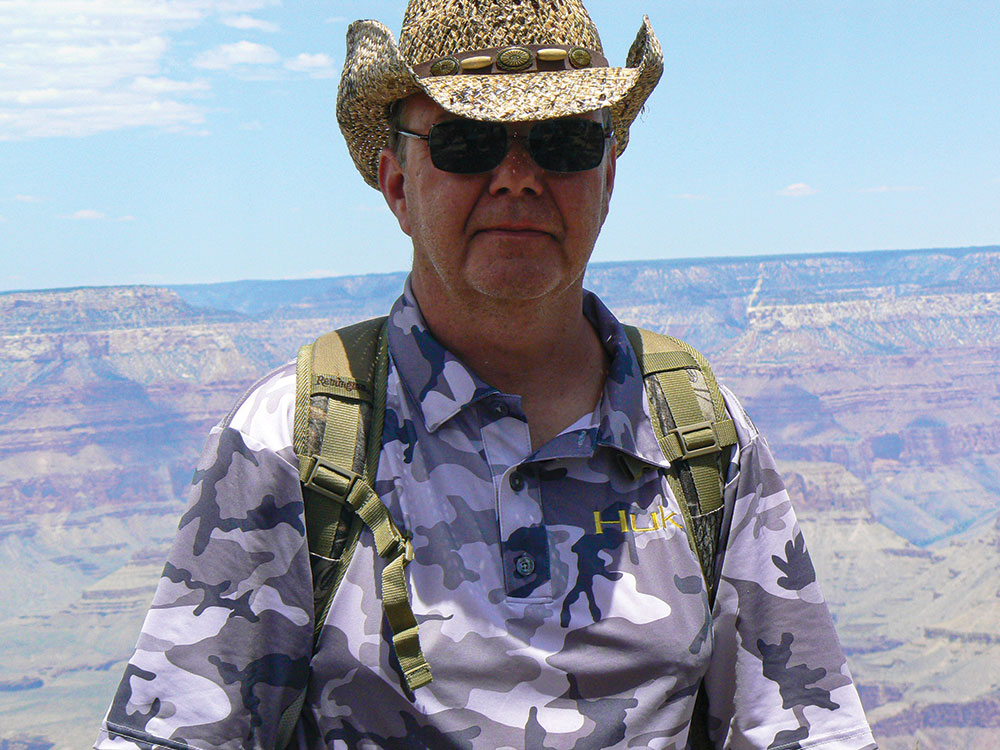 The author at the Grand Canyon in Arizona. 