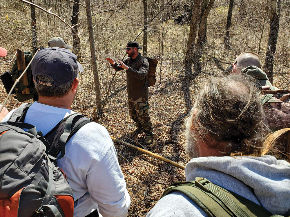 Lead instructor Shawn Kelly teaches a class