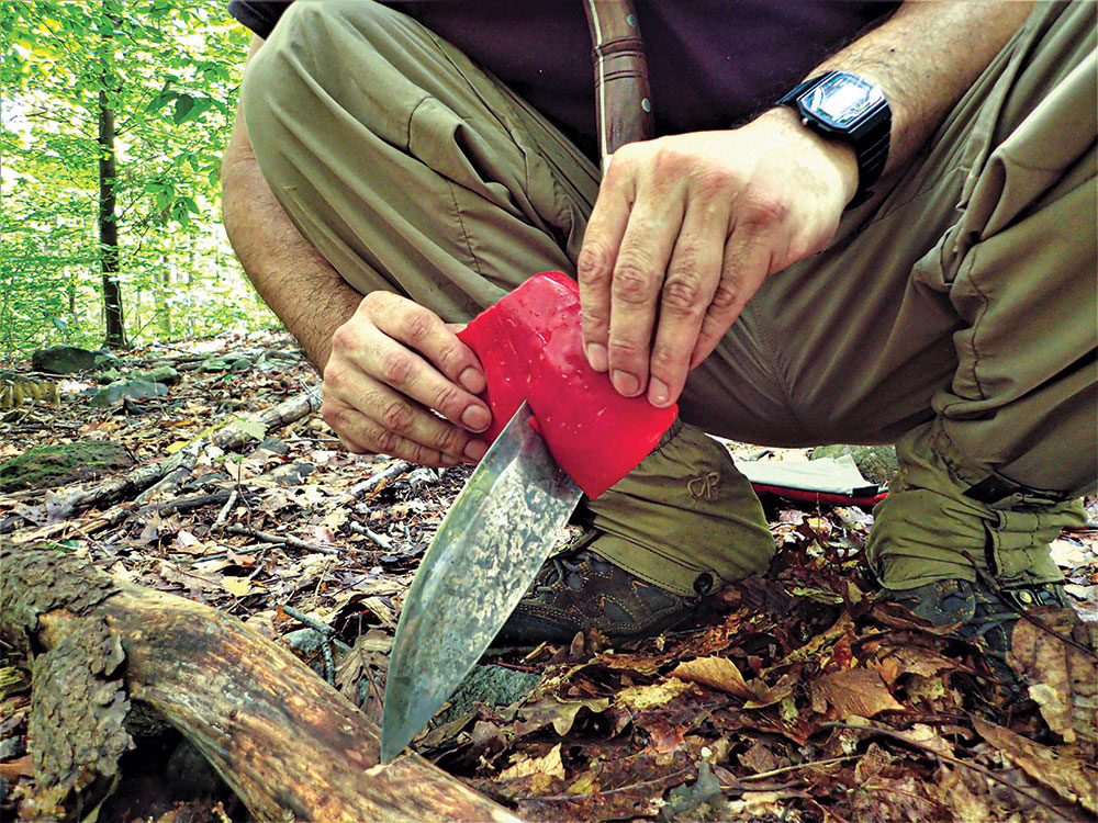 Knives By Hand’s 12-inch Survival Kukri has just the right blade length for the Eastern woodlands. 