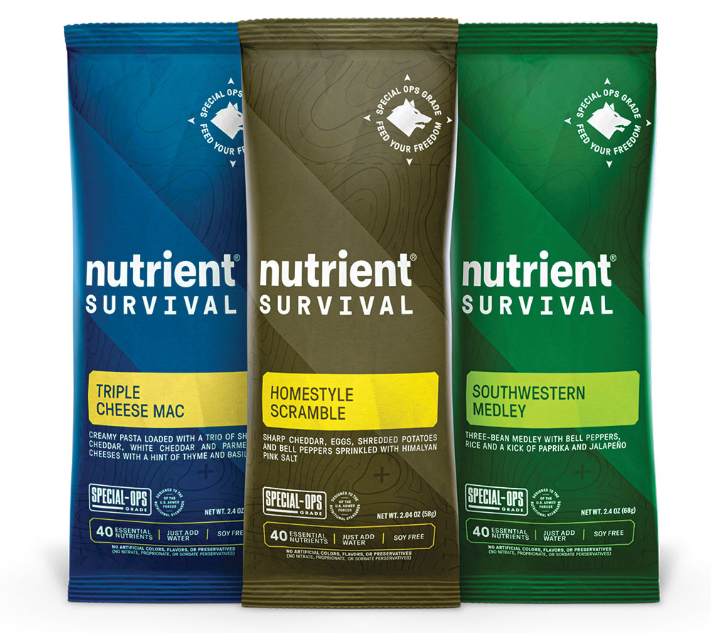 NUTRIENT SURVIVAL OFFERS NEW SINGLE-SERVING MEALS