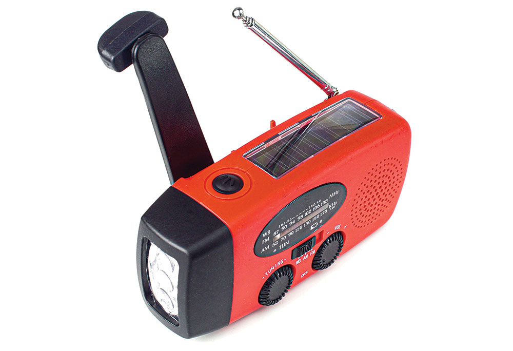In an emergency, a radio will give you the ability to monitor what’s going on. 