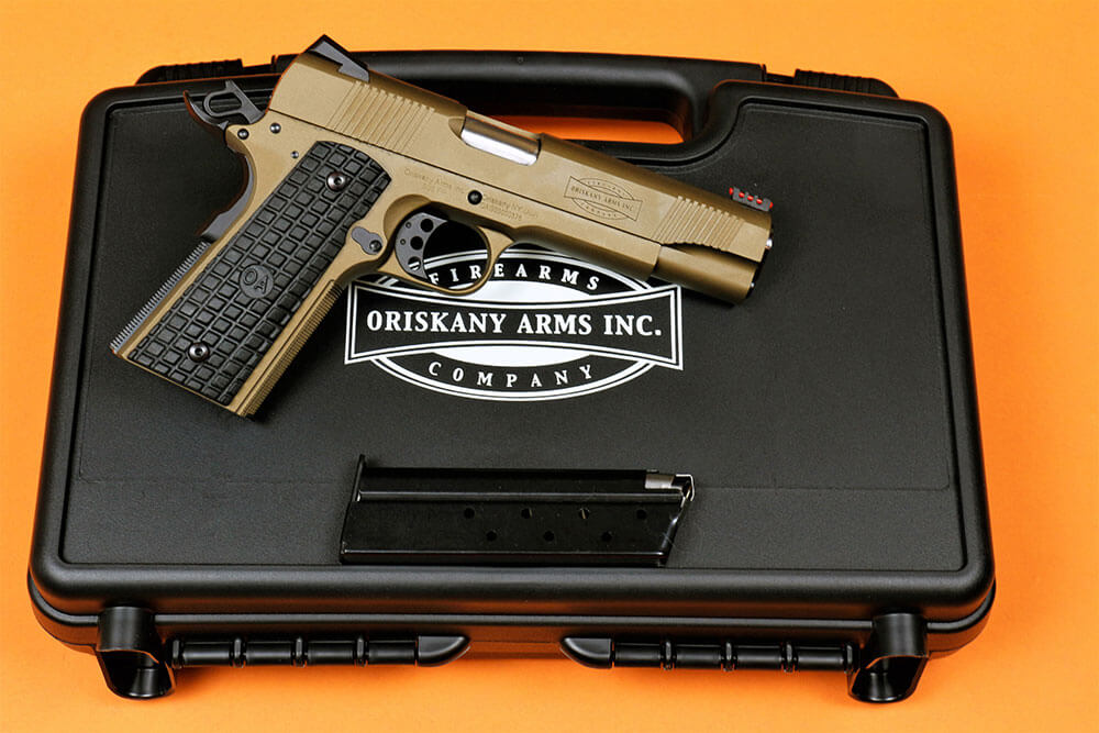 The pistol ships with a hard-sided, lockable case.