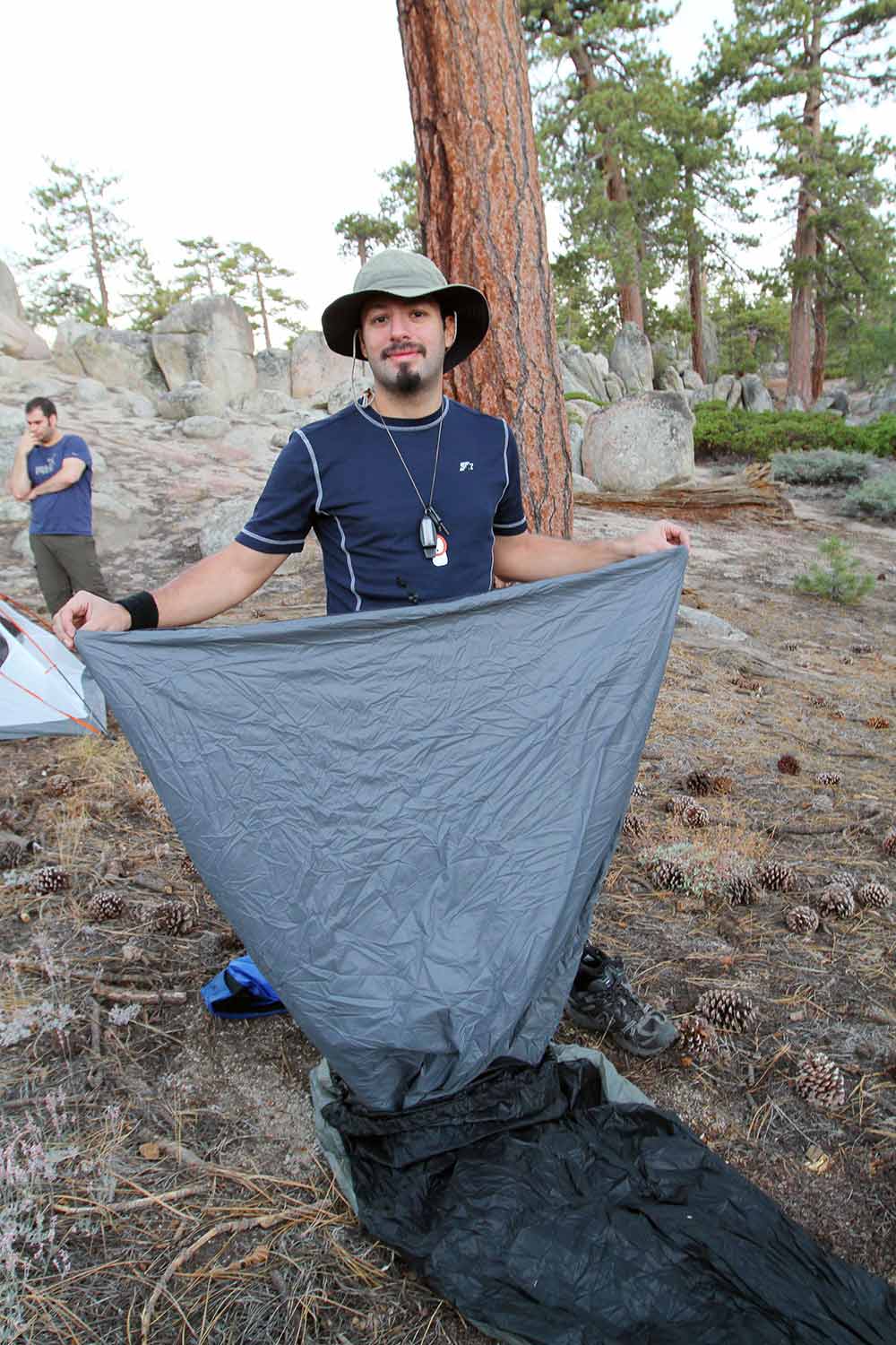 A backpacker’s quilt is lighter than any sleeping bag. 