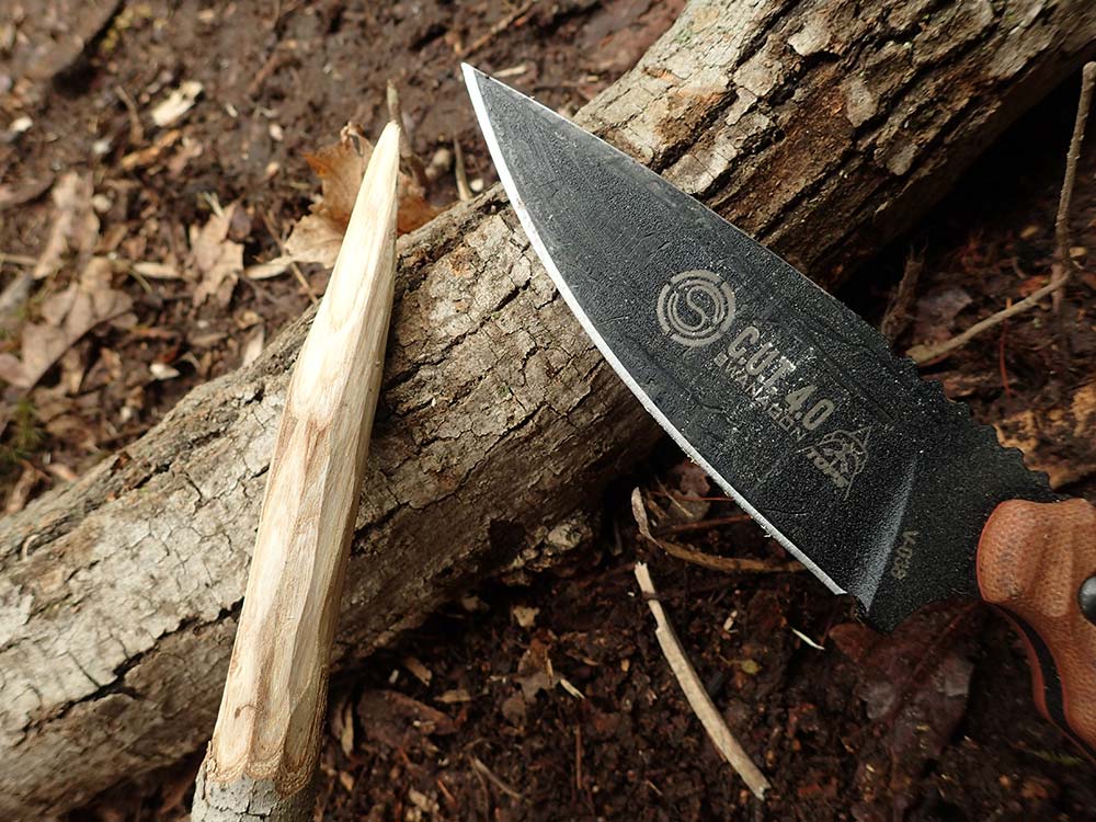 A survival knife 