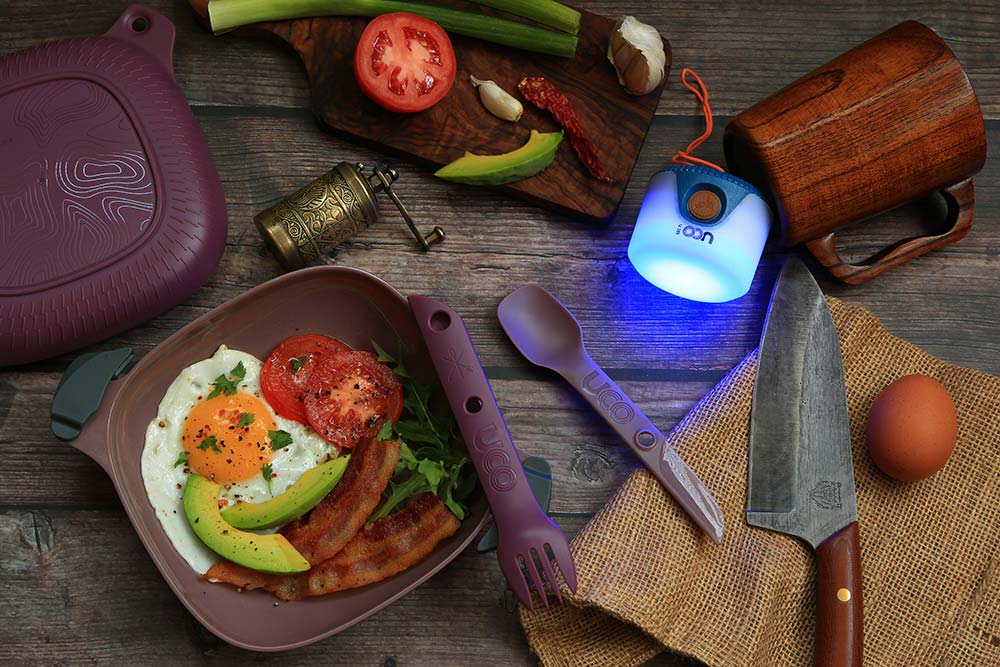 he ECO 5-piece Mess Kit and Sprout Mini Rechargeable Lantern.