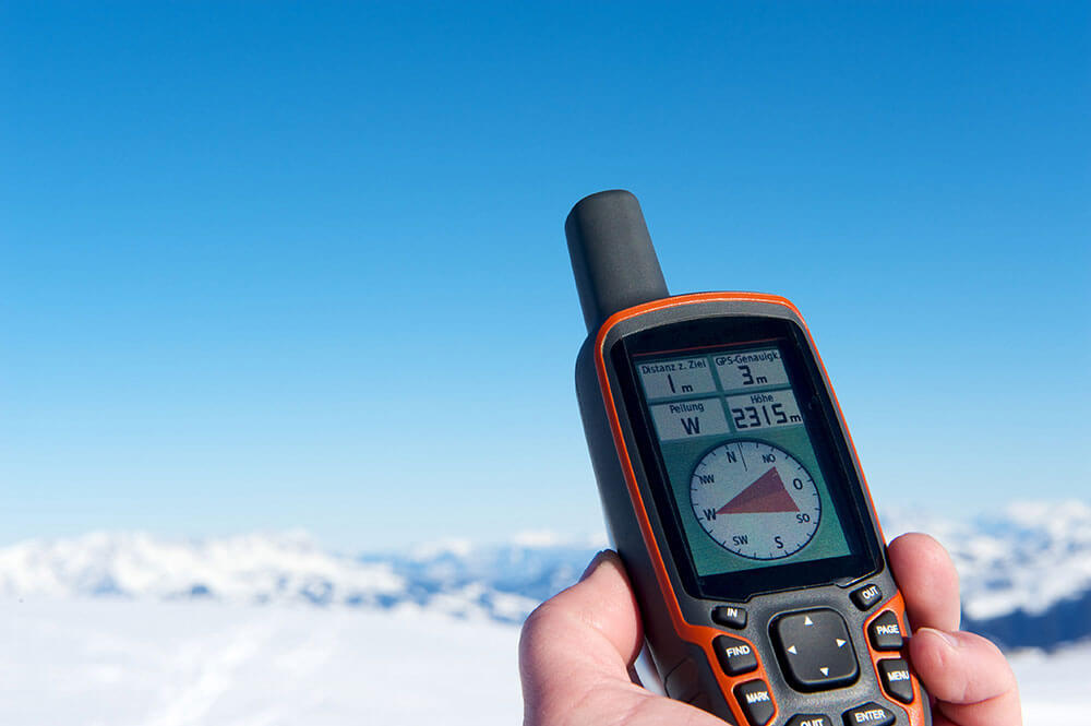 a GPS tool and satellite communicator
