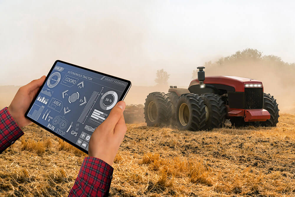 Drone as autonomous farm equipment