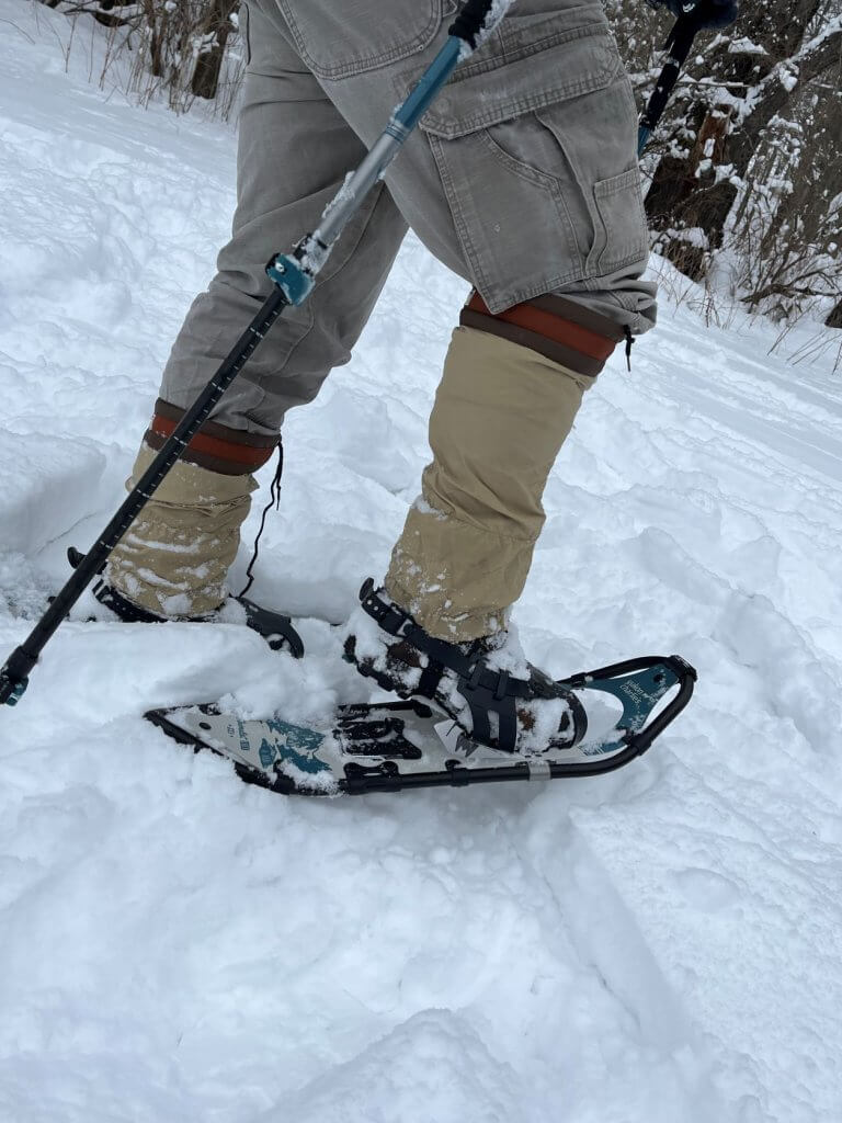 gaiters on legs